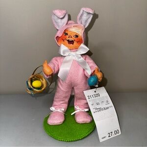 Annalee Easter‎ Bunny - Pajama Egg Hunt 9” New with Basket Holding Blue Egg 2020